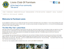 Tablet Screenshot of farnhamlions.org.uk